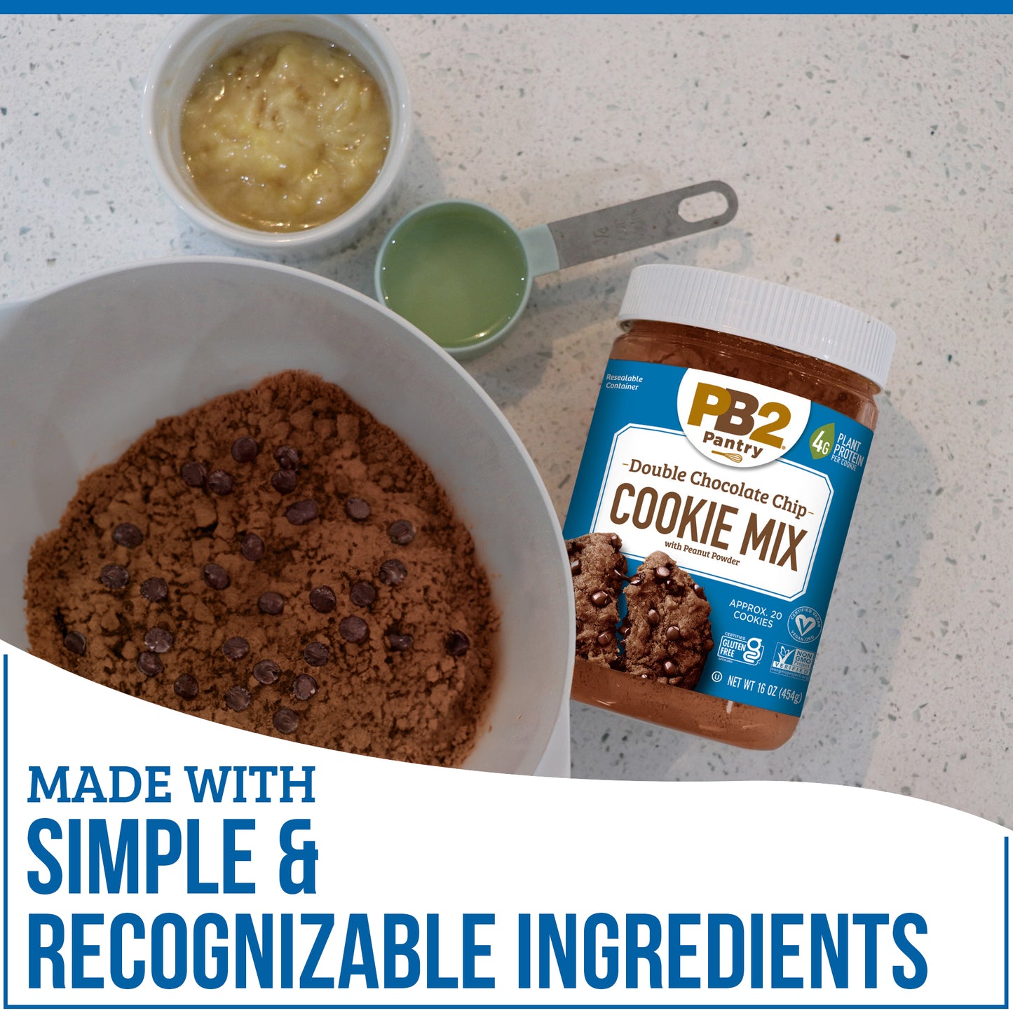 PB2 Pantry - Double Chocolate Chip Cookie Mix