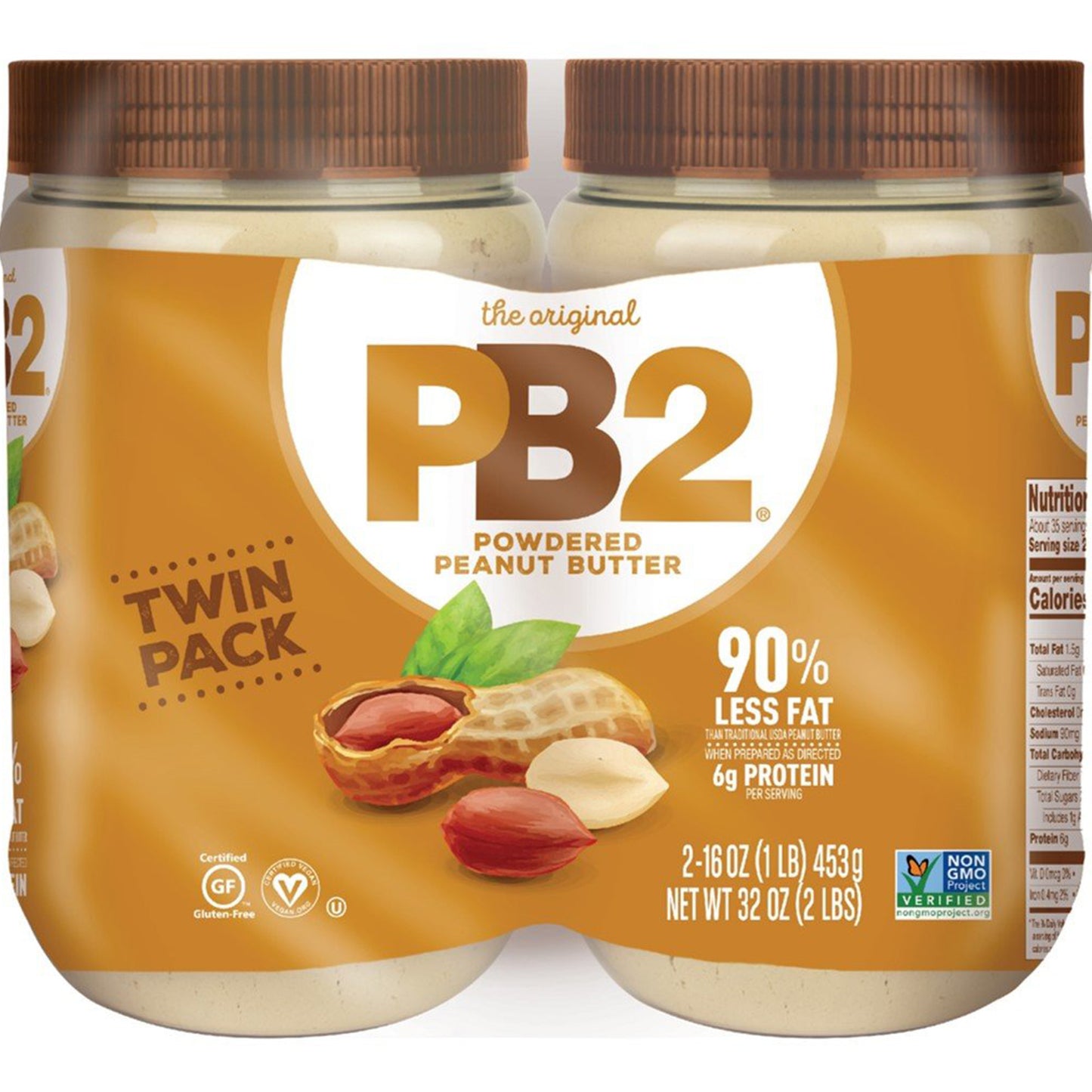 PB2 Special Bundle - 16 oz Original Twin Pack