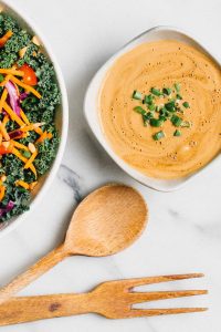 Crunchy Asian Peanut Butter Dressing: This Asian-inspired salad dressing is oh-so flavorful and easy to make!