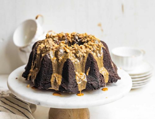 Chocolate Pound Cake with Peanut Butter Glaze Recipe